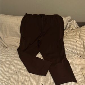 Lululemon Athletica Brown Track Pants with Elastic Waistband